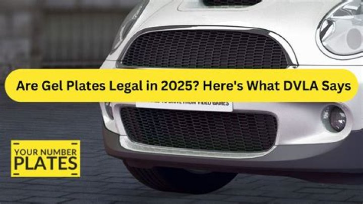 Are gel plates legal DVLA?
