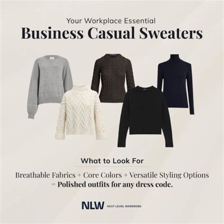 Are sweaters business casual?