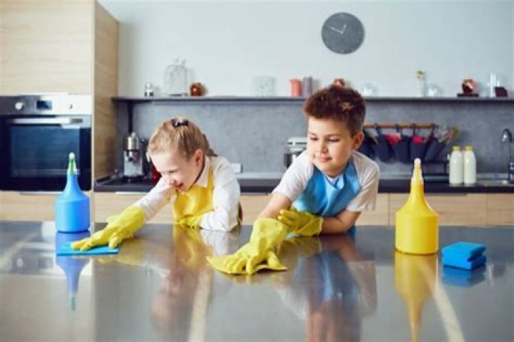 At what age should a child clean up after themselves?