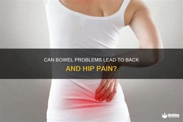 Can a bowel blockage cause hip pain?