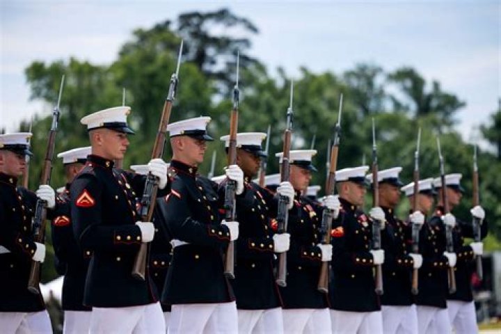 Can a former Marine wear his uniform?