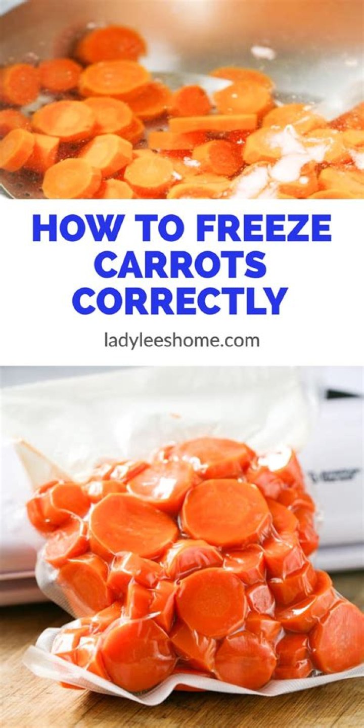 Can fresh carrots be frozen?