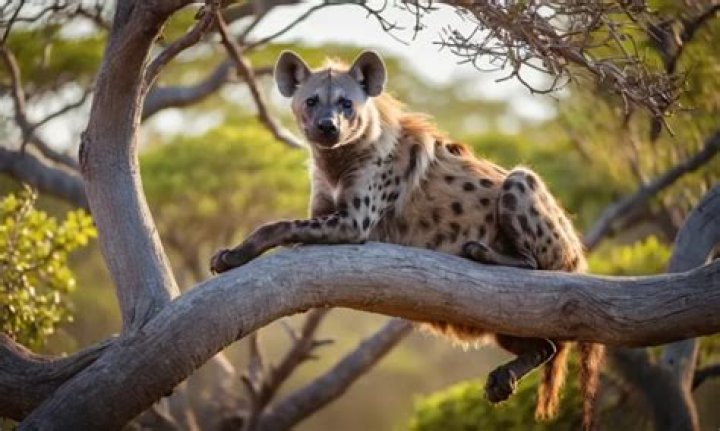 Can hyenas climb trees?