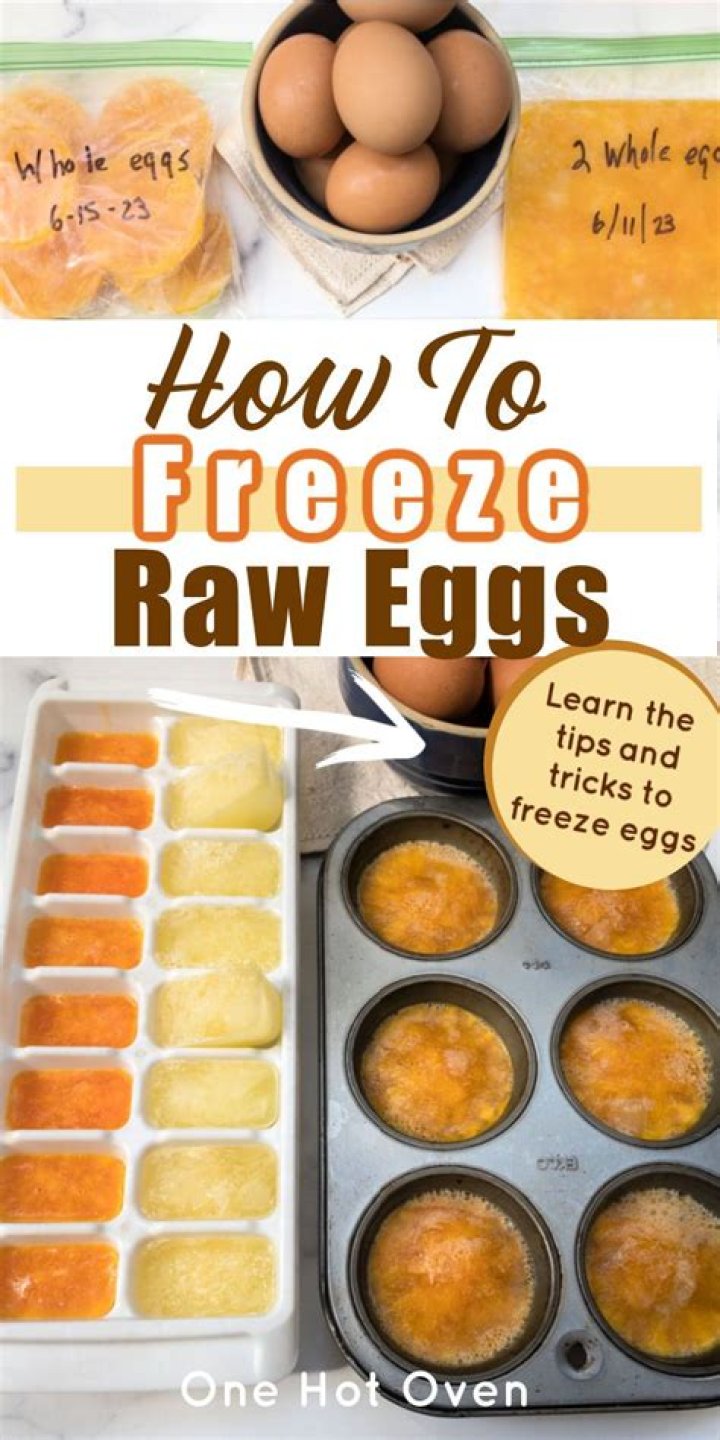 Can I freeze eggs?