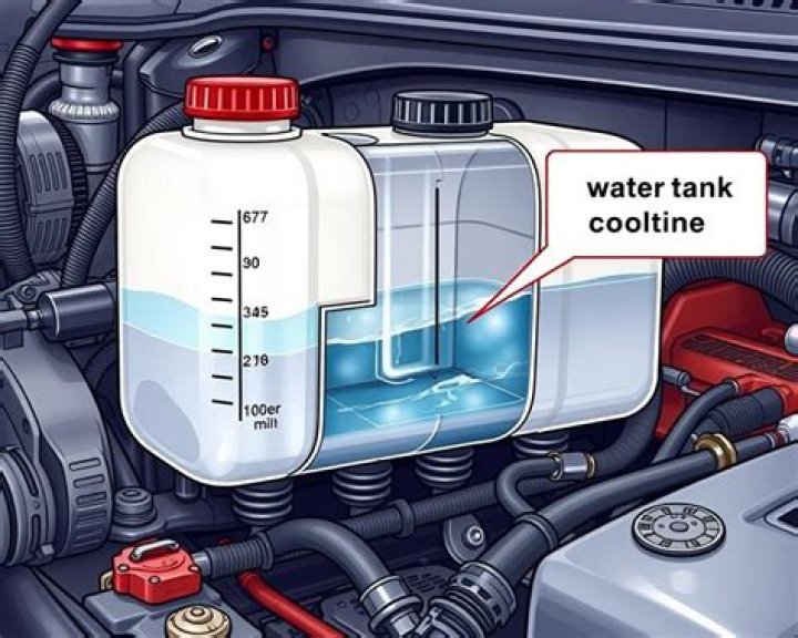 Can I put water in my antifreeze tank?