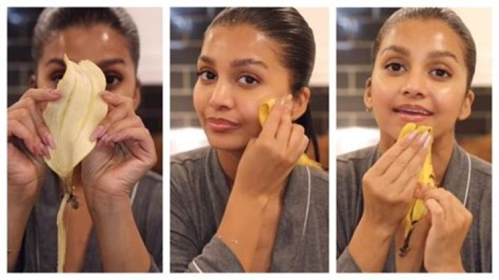 Can I rub banana peel on my face?