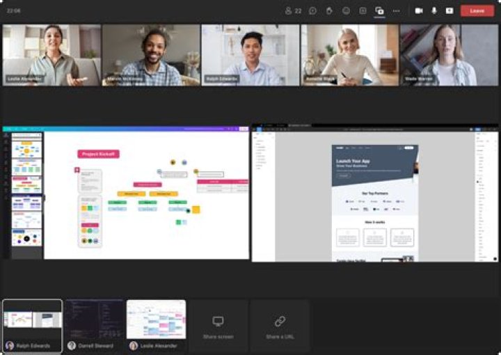 Can I see participants while sharing screen?