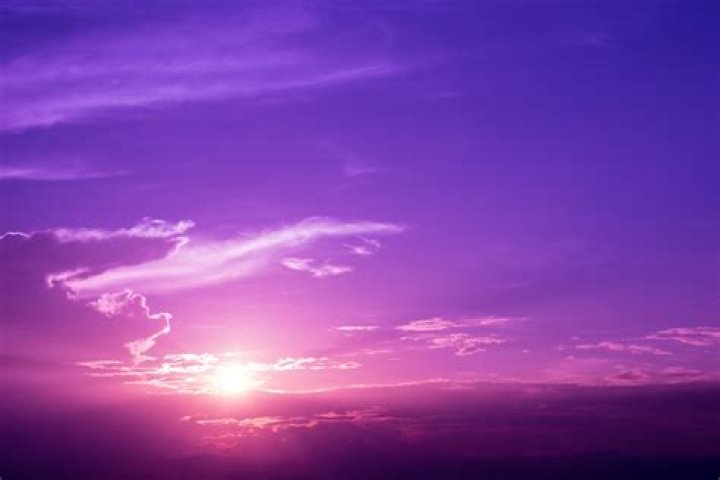 Can the sky turn purple?