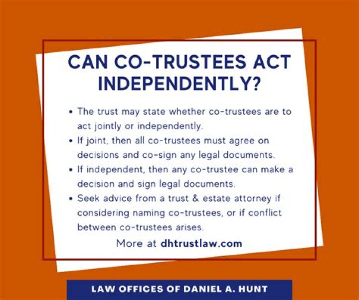 Can trustees act independently?