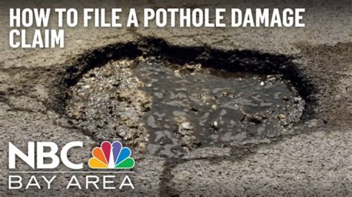 Can you claim money from pothole damage?