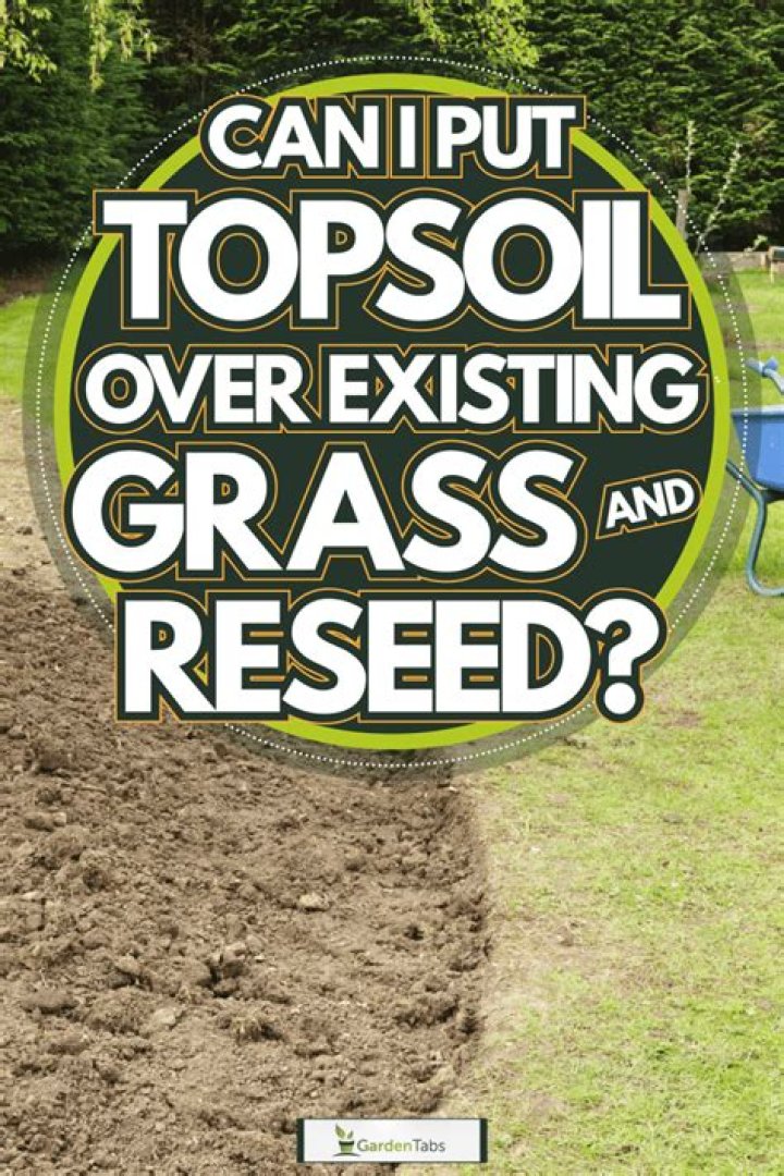 Can you put topsoil on top of grass?