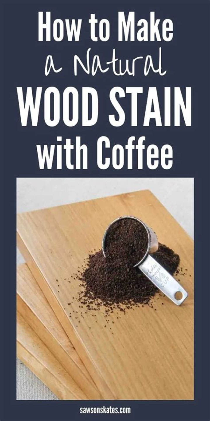 Can you stain wood with coffee grounds?