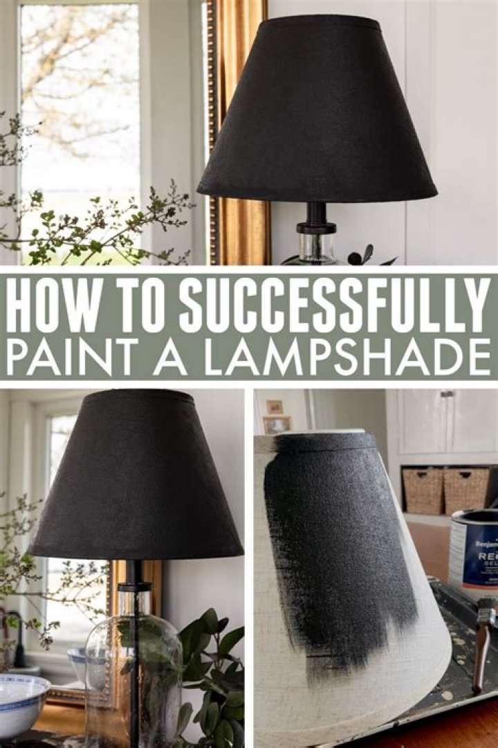 Can you use wall paint on a lampshade?