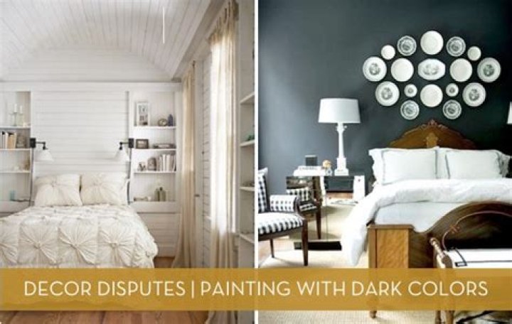 Do dark colors make rooms look smaller?