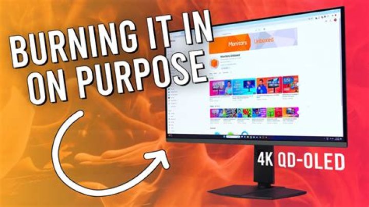 Do QLED screens burn-in?