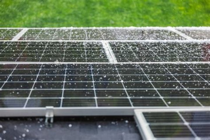 Do solar panels hold up against hail?