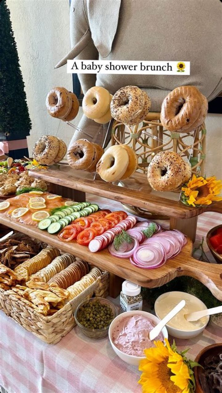 Do you eat first at a baby shower?