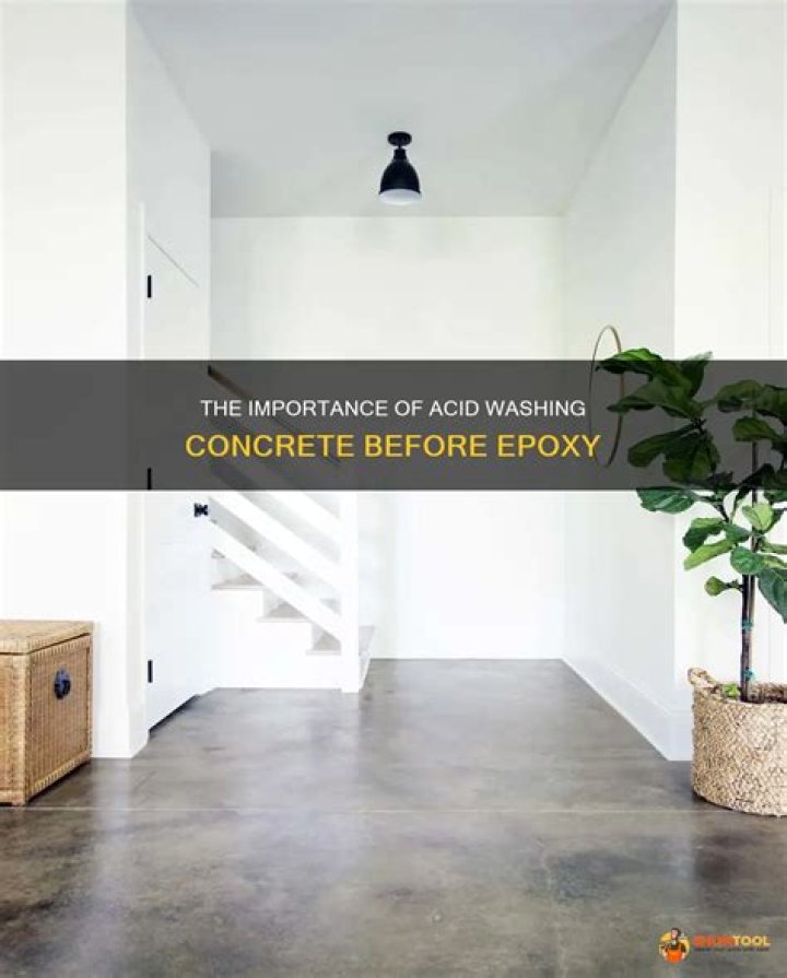 Do you have to acid wash concrete before epoxy?