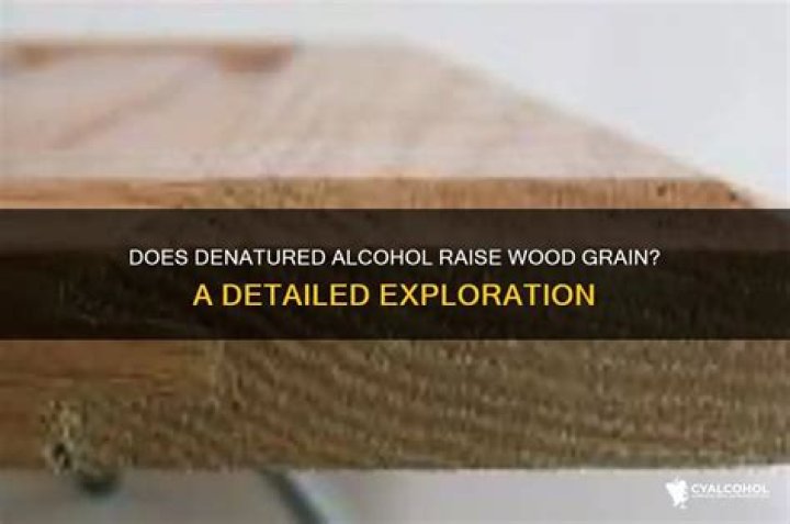 Does acetone raise wood grain?