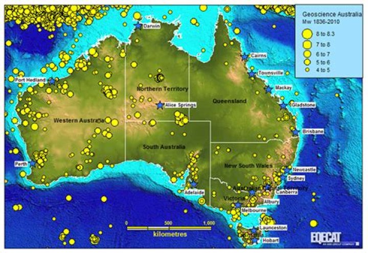 Does Australia have earthquakes?