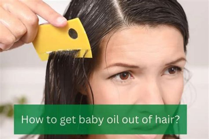 Does baby oil remove haircolor?