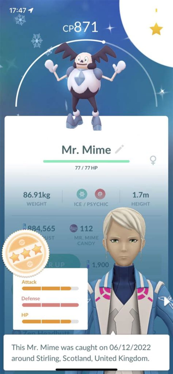 Does Mr. Mime evolve shining pearl?