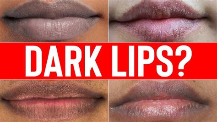 Does saliva make lips dark?