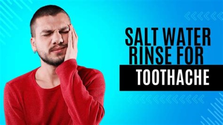Does salt water help tooth infection?