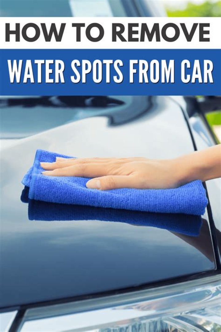Does wax remove water spots?