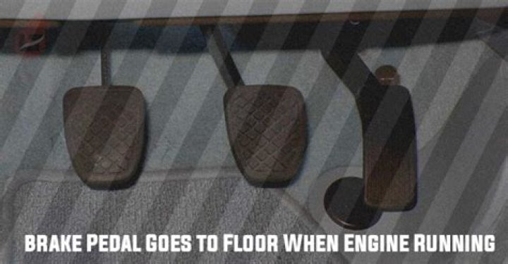Have a full brake pedal when engine is off but goes to floor when running?