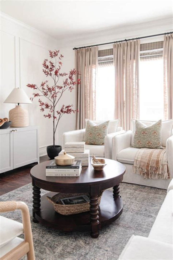 How can I decorate my living room table?