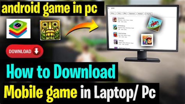 How can I download Android games on my laptop?