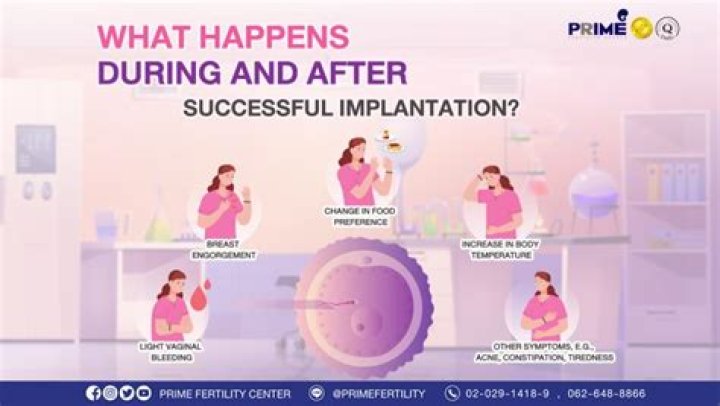 How can I make sure my implantation is successful?