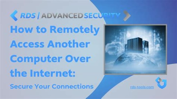 How can I remotely access another computer over the internet?