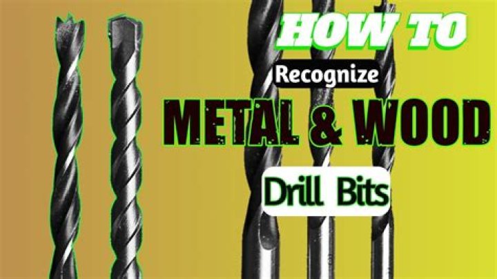 How can you tell the difference between concrete and wood drill bits?
