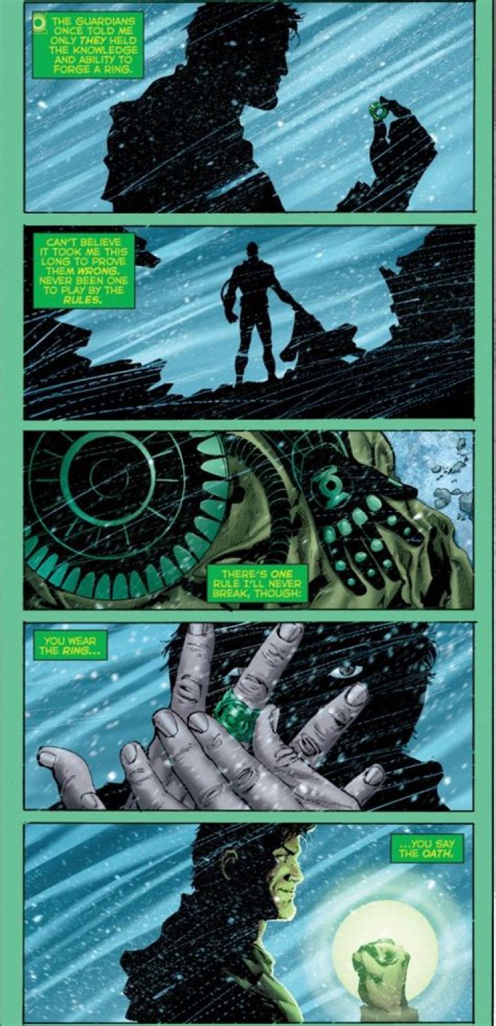 How did Hal Jordan get his ring?