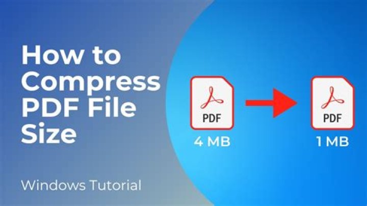 How do I compress a PDF file in Windows 7?