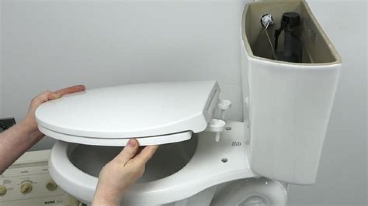 How do I get my plastic toilet seat white again?