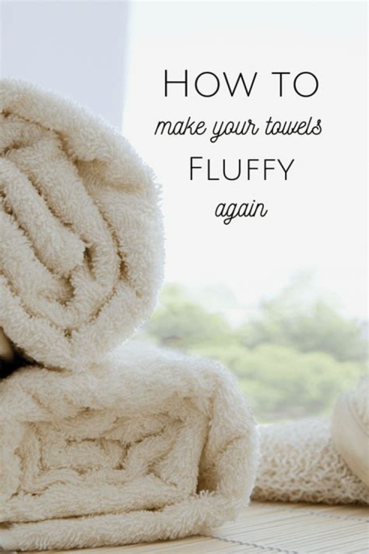 How do I get my towels fluffy again?