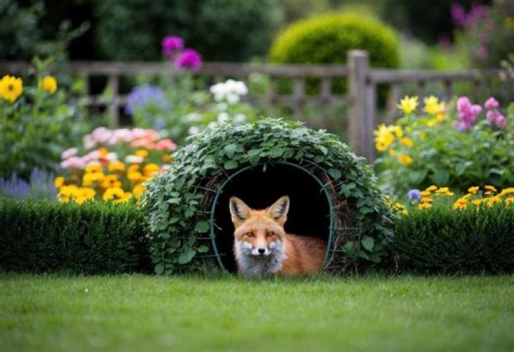 How do I get rid of a fox den in my garden?