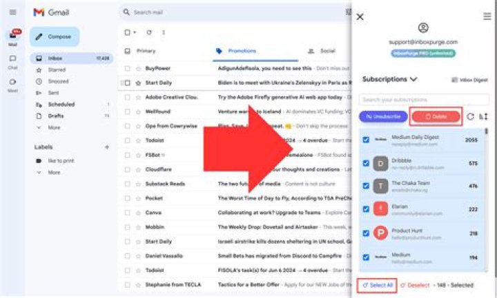 How do I hide in Gmail?