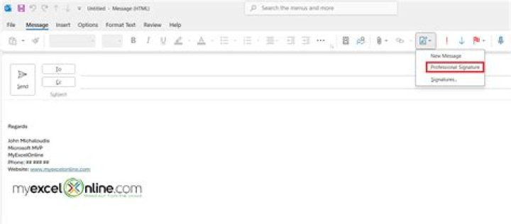 How do I set up an email signature on my phone?