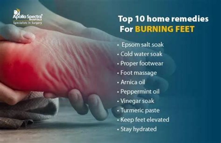 How do I stop my feet from burning and hurting?