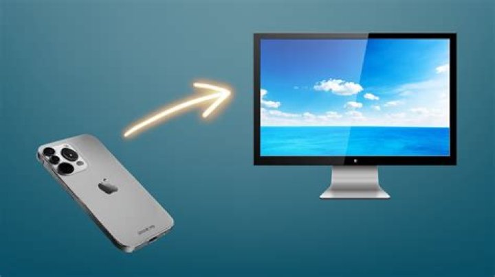 How do I use my iPhone as a HDMI monitor?