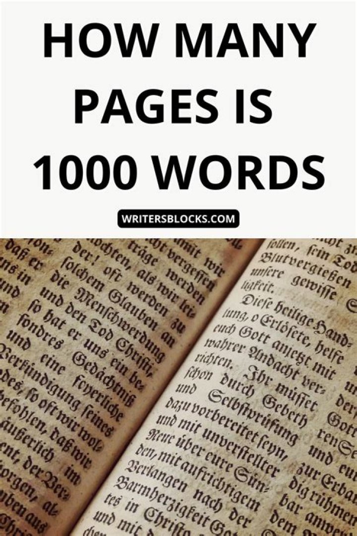 How do you count 1000 words in an essay?