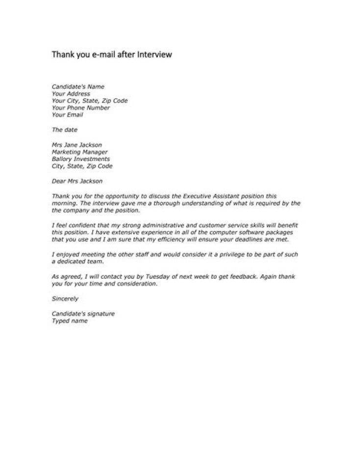 How do you end an interview thank you?