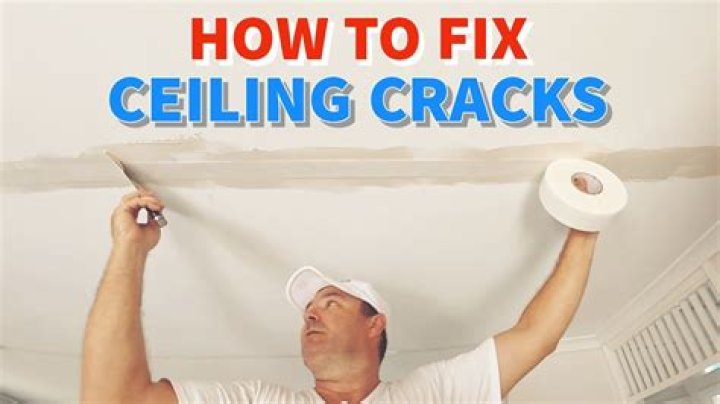 How do you get rid of cracks in a plaster ceiling?