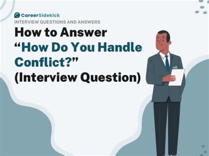 How do you handle conflict answer?