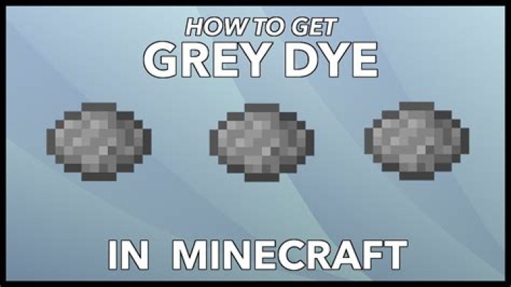 How do you make GREY dye in Minecraft?