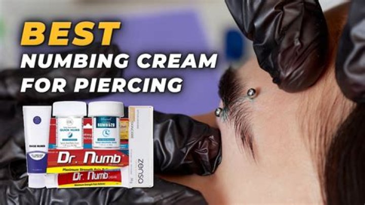 How do you numb before piercing?